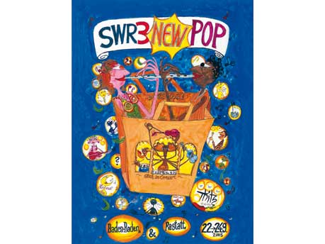 New Pop Festival Plakat 2005 - Thitz/ handsigniert Bild des Artikels: New Pop Festival Plakat 2005 - Thitz/ handsigniert